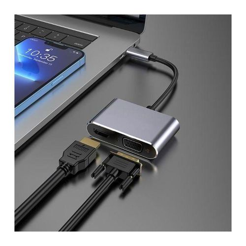 product_image_name-Generic-Multifunctional 4K Type C To HDMI + VGA Adapter-3