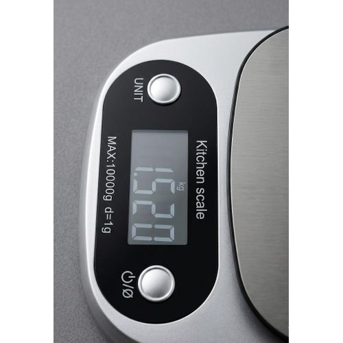 product_image_name-Generic-10kg Digital Kitchen Food Scale - Stainless Steel Platform, LCD Display, Tare Function, 9 Units high Precision-3