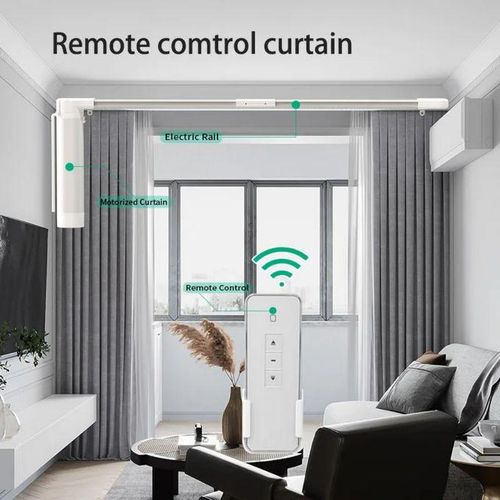 product_image_name-Generic-Smart Home Customizable Motorized Curtains Remote Control Electric Automatic Curtain Motor Automatic Curtain Opener-1