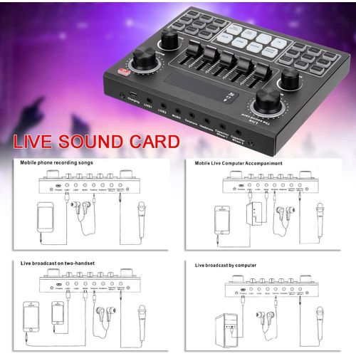 product_image_name-Generic-BM800 Professional Recording Mic With V9 Sound Card Audio Interface Bundle-2