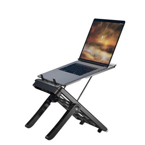 product_image_name-Generic-Black Multifunctional Adjustable Laptop Stand, Portable Foldable Laptop Stand-8