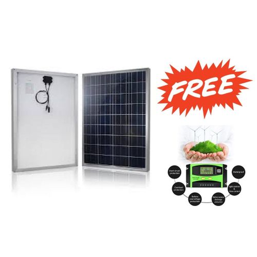 product_image_name-Solarmax- 60 Watts Solar Panel All Weather Solar Panel + Free 10A Solar Charge Controller -1