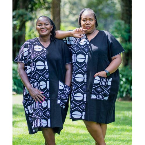 one size fits all african dress Sofia Sankofa African Print Long Sleeve Mesh Maxi Dress - Rose XS (UK 6-8 | EU 34-36 main image 1