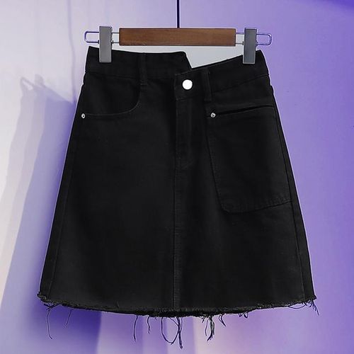 Generic S 5xl Vintage Denim Skirt Ripped Jeans Skirt Sexy Woman Summer Slim Mini Skirt Drop Shipping 2023 Best Price Online Jumia Kenya
