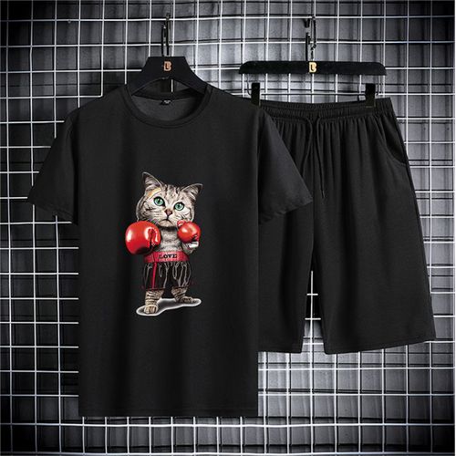 Boxing cat t shirt sale