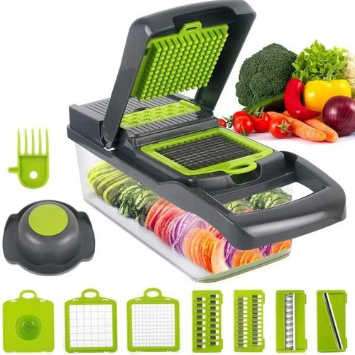 product_image_name-Generic-Multifunctional Vegetable Chopper Slicer Dicer Cutter,Veggie With 8 Blades-1