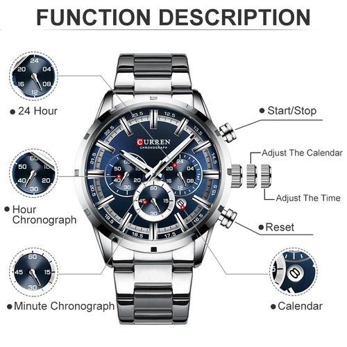product_image_name-Curren-Men's Functional Chronograph Wrist Watch-7