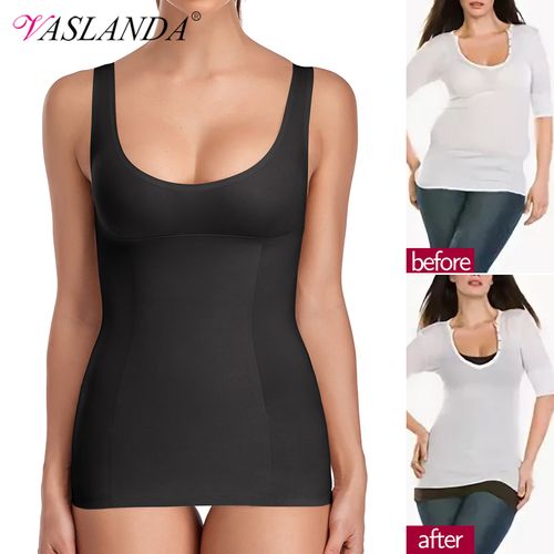 Women Tummy Control Camisole Compression Tank Tops Seamless Body Shaper  Vest US