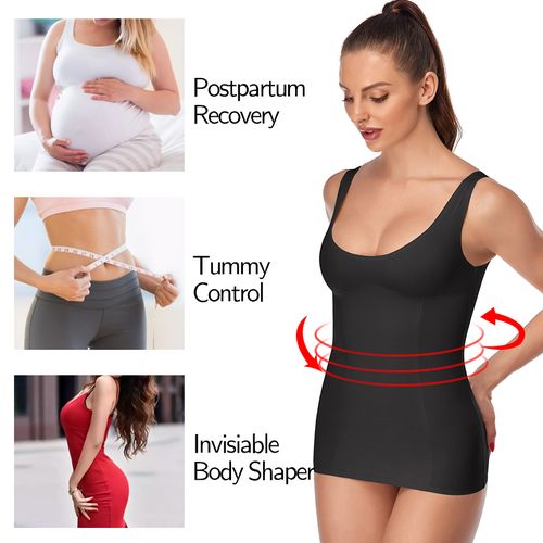 Fashion Women Shapewear Tank Tops Seamless Waist Trainer Vest Tummy Control Shapewear  Slimming Underwear Compression Body Shirts @ Best Price Online