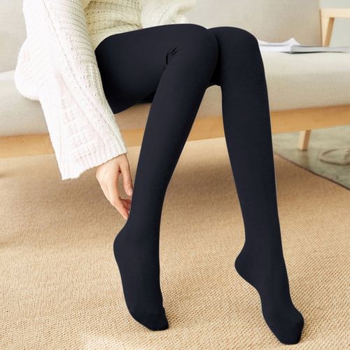 Fashion 100g Women Thermal Pants Winter Warm Leggings Polar-Black-full Feet  @ Best Price Online