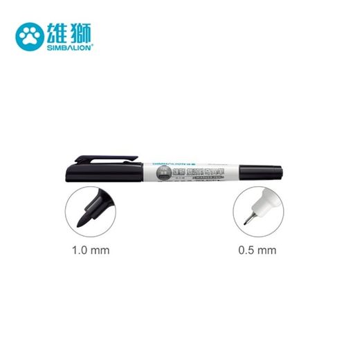 Simbalion Permanent Marker 1.0mm Alcohol Ink Color Felt Tip Pen Scrapbook  Markers White Pen Black