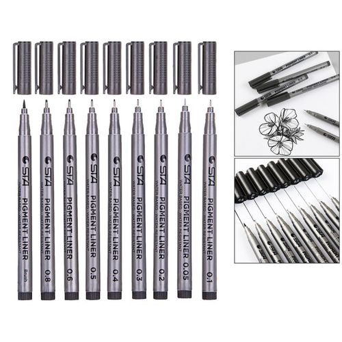 Generic Pigment Liner Micro Liner Drawing Pens Makers Waterproof Ske @ Best  Price Online