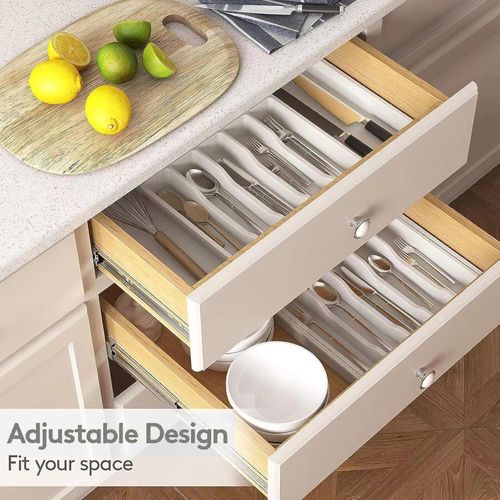 product_image_name-Generic- Large Size Expandable Hardened Plastic Cutlery Drawer Organizer for Better Organization-4