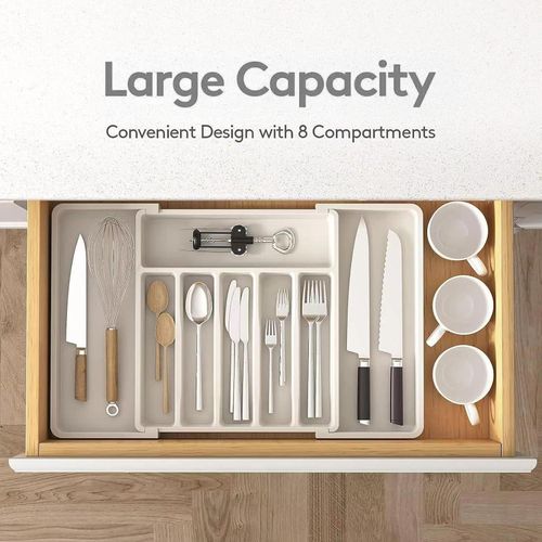 product_image_name-Generic- Large Size Expandable Hardened Plastic Cutlery Drawer Organizer for Better Organization-5