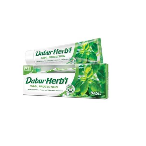 product_image_name-Dabur-Herbal Basil Toothpaste 150g-1