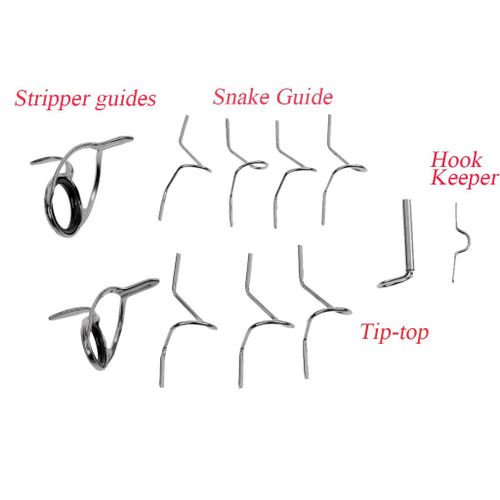 Generic Fly Rod Guide Set Fly Fishing Rod Guide Tip Repair Rings @ Best  Price Online