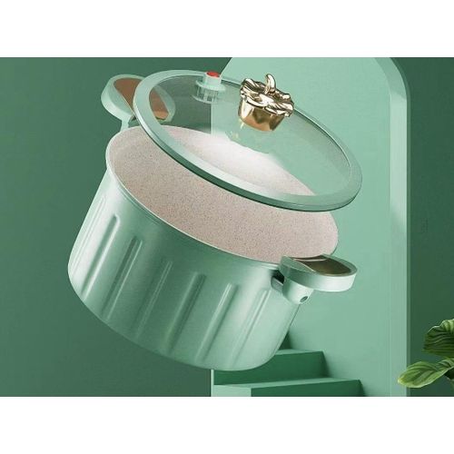 product_image_name-Generic-Soft-Touch 10L Nonstick Mini Pressure Cooker Sufuria with Secure Lock Lid and Heat-Resistant Handles for Easy, Efficient Cooking-5