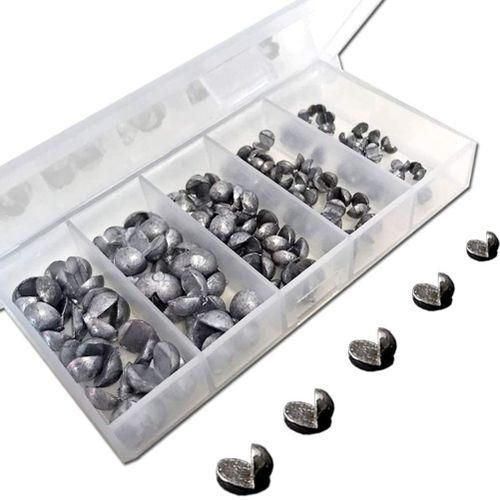 915 Generation 100Pcs Round Split Shot Sinker, Lead Fishing Weight