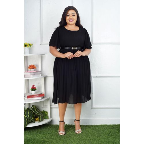 princess polly baby blue dress Fashion Women's Black Chiffon Shift Dress with Belt - Sizes M-XXXL @ Best  Price Online