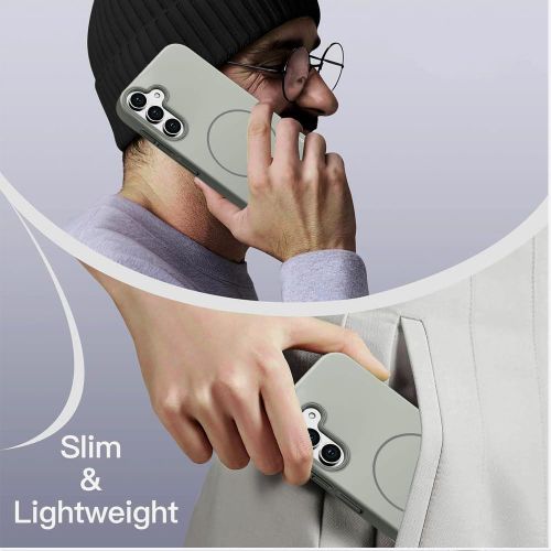 product_image_name-Generic-Grey Skin Touch Ultra-Slim Magnetic Protective Case for Samsung Galaxy S24 – Luxurious Matte Finish, Shock-Resistant, Lightweight, Wireless Charging Compatible-3