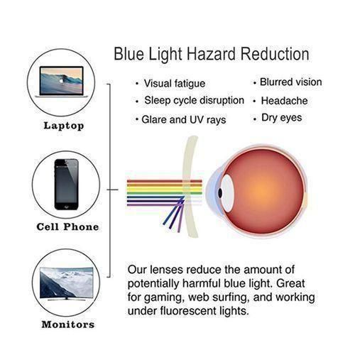 product_image_name-Health-Anti Blue Light Computer Glasses For Anti Eyestrain UV400 Blue Light - Dark Pink-4