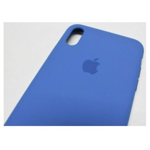 product_image_name-Generic-Soft Silicone Back Cover for iPhone Xs Max – Shockproof, Slim Fit, Anti-Fingerprint – Blue-2