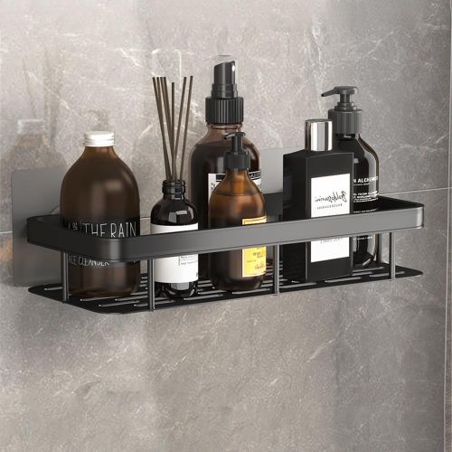 Kitchen Implements Wall Mounted Shampoo Holder Storage Rack