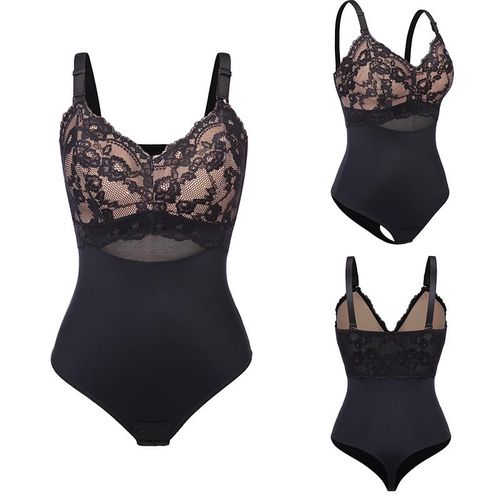 Smoothing Lace Shapewear Bodysuit