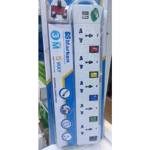 product_image_name-Marken-Heavy Duty 5 WAY Power Strip Surge Protector Extension Cable-1