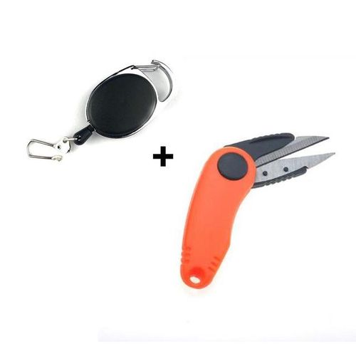 Generic Portable Folding Fishing Line Scissors Stainless Steel Line Cut  Clipper Fishing With Keychain Fishing Accessories @ Best Price Online