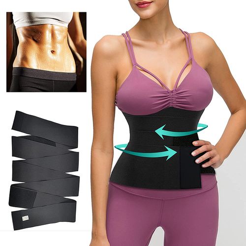 Fashion Waist Trainer Body Shaper For Women Tummy Control Wrap Waist  Trimmer Belt Slimming Corset Shapewear Adjustable Back Brace @ Best Price  Online