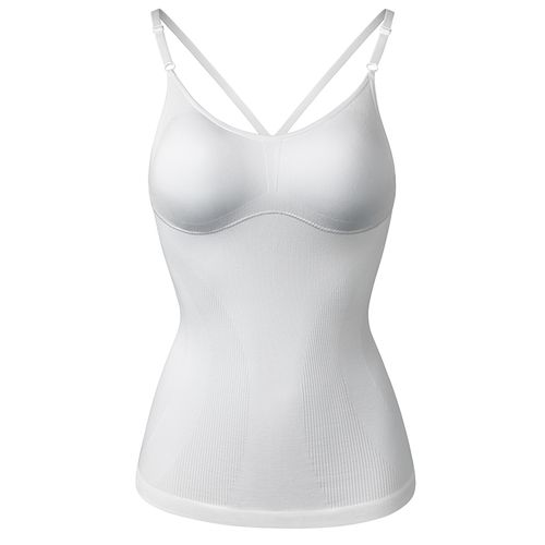 Buy Cami Shaper for Women Tummy Control Shapewear Tank Tops with Built-in Shelf  Bra Compression Camisole Padded Bra at