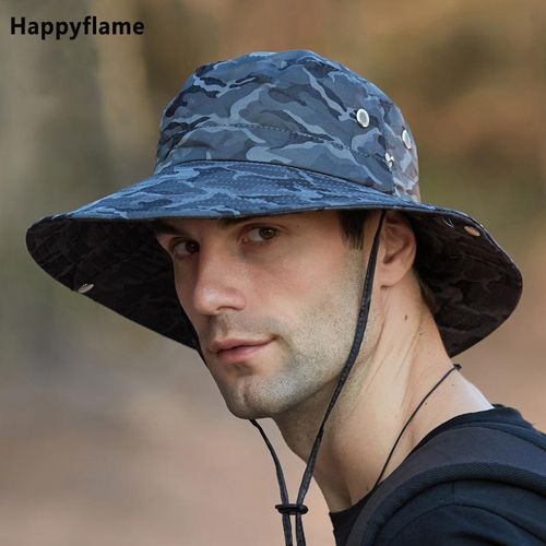 Generic Men's Panama Hat Breathable Quick Dry Bucket Hat Summer Sun  Protection Anti-UV Fishing Hat Male Camping Camouflage Fisherman Hat @ Best  Price Online