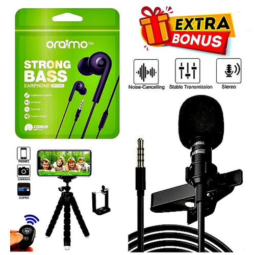 product_image_name-Oraimo- Phone Accessories Double Stereo Strong Heavy Pure Bass HD Sound Earphones Mic-1
