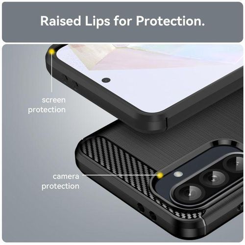 product_image_name-Generic-Luxury KOARWVC Carbon Fiber Shockproof Samsung A56 Rugged Shield TPU Back Cover - Durable, Slim & Stylish-5