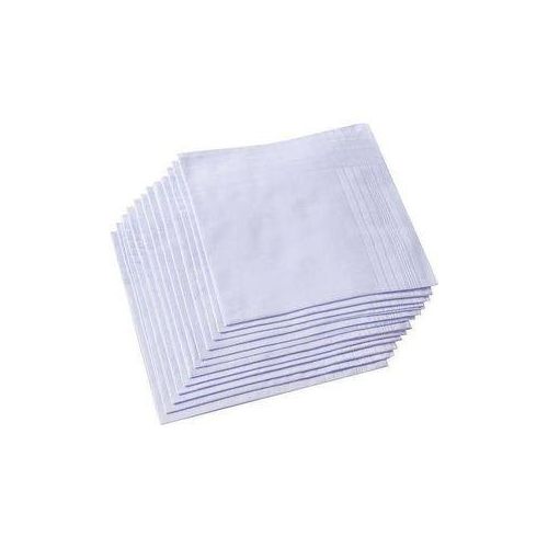 product_image_name-Generic-Pure Cotton Handkerchiefs with Hem, Bulk Set Hankies-1