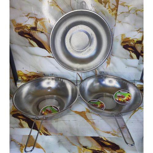 product_image_name-Generic-1PC Stainless Steel Kitchen Strainers Sieves Colander Kitchen Drain Basket  With Long Handle-3
