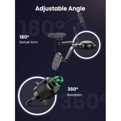 product_image_name-Ugreen-Wireless Charger Car Mobile Phone Holder Car with Charging Function Magnetic Wireless Charger Compatible with iPhone 16,16 Pro,16 Pro Max,15,14,13,12 Series-7