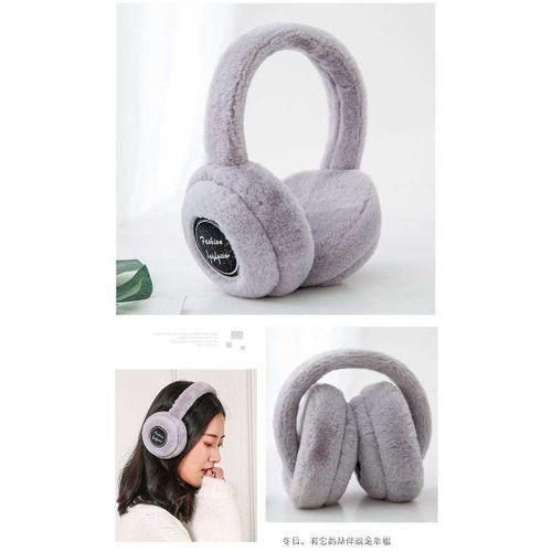 product_image_name-Generic-Fashion Adjustable gym/jogging/Hiking wireless Headphone Earmuffs Cozy Foldable Faux Fur Ear Muffs for Women-3