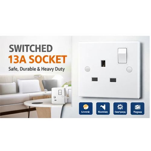 product_image_name-Generic-Standard Single Socket 13A – Safe & Durable Power Point-3