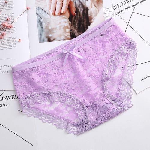 Generic 4pcs Large Size Underwear For Women 100kg High Waist Pure