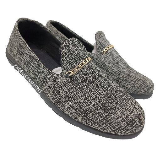 product_image_name-PHOELIX FASHIONS-GREY - Elegant Unisex AFRICAN Ankara Loafers + FREE PURE LEATHER WALLET.-2