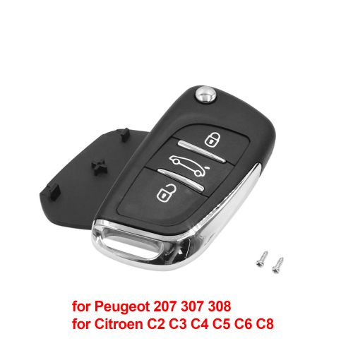 Shell Key Housing Remote Control Peugeot 207 307 308 Partner Ref