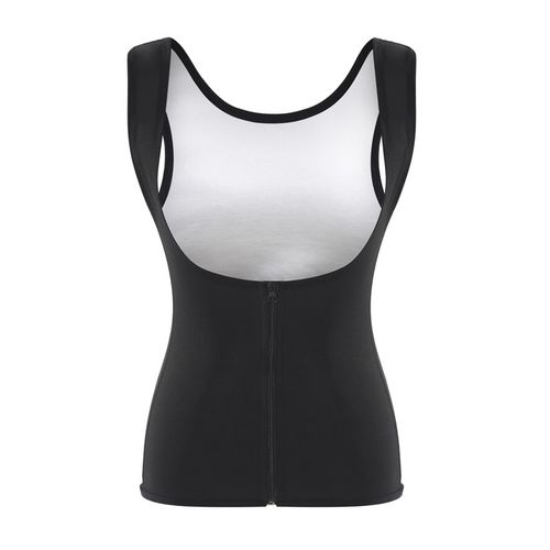 Coated Corset-style Top - Silver-colored - Ladies