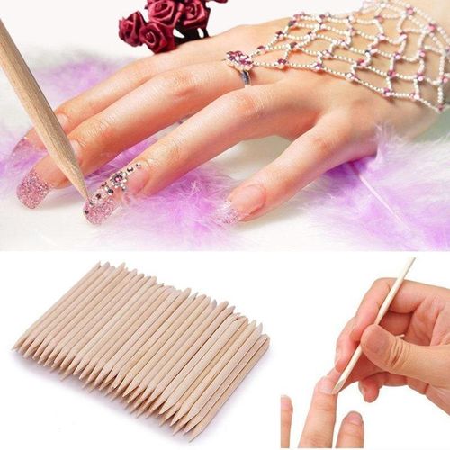 Buy Gleevia Wooden Cuticle Pusher And Remover Set (Pack Of 100) Online at  Best Prices in India - JioMart.