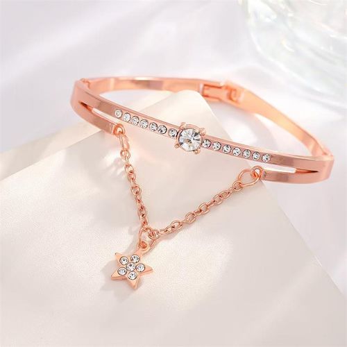 product_image_name-Fashion-New model for 2025 Ladies Dating Set Gift Simple Watch Bracelet 5-piece Set-5