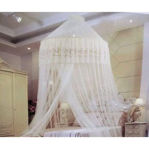 product_image_name-Generic-Canopy Round & Free Size Mosquito Net – Quality,Compact, Elegant & Exceptionally Protective (Sizes: 5×6, 6×6,7x8) - White-2