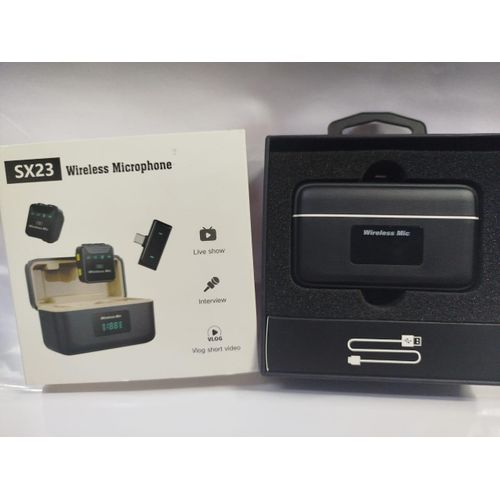 product_image_name-Generic-Clip-On SX23 Wireless Microphone – Lavalier Mic for YouTube Shorts-1