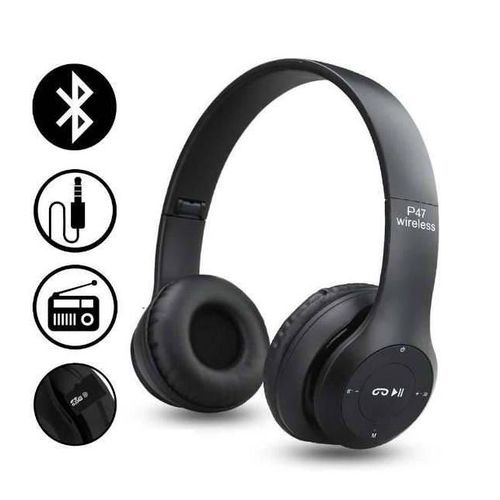 product_image_name-Generic-P47 Sports Bluetooth Headphones Black-1