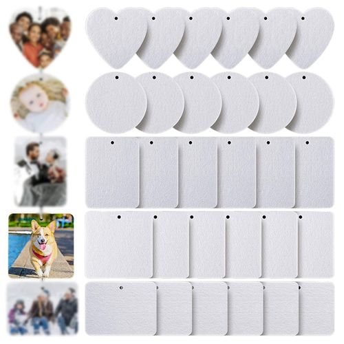 100 Pieces Sublimation Air Fresheners Blanks Sublimation Air Freshener  Sheets